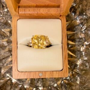 Elegant Yellow Gemstone Ring
